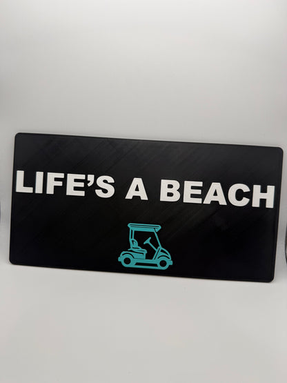 Golf Cart Vanity Plate Kit